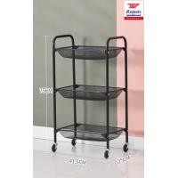 ราคา TSF Furniture ชั้นเหล็กวางของ 3 ชั้น มีล้อ HP25-695 สีดำ (11086595)