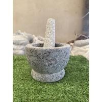 ราคา ครกหิน shop ครกหิน 4 นิ้ว ครกพร้อมสาก ตำน้ำจิ้มได้ การันตีไม่ขาดนิ้วแน่นอน ขาว (12002679)