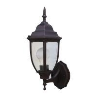 ราคา lightmax โคมไฟกิ่งนอก โคมไฟติดผนังภายนอก 1043/013 ทรงโรมันหกเหลี่ยม สีน้ำตาล ขนาด 17 x 39 ซม. (12008928)