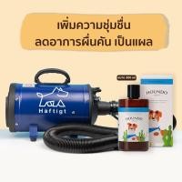 ราคา Haftigt ไดร์เป่าขนสุนัข เครื่องเป่าขนสุนัข ไดร์เป่าขนหมา สีน้ำเงิน + แชมพู Houndo น้ำเงิน +สูตรวากาเมะ (12001540)