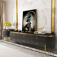 ราคา MJhomedesigns ตู้วางทีวี รุ่น Marble TV Cabinet Luxury Style TB786 สีดำ ขนาด 180 ซม. (12020252)