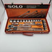 ราคา solo เครื่องมือชุด ประแจบล็อกชุด รุ่น524 - 24 pcs. (12044246)