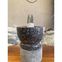 ราคา ครกหิน shop ครกหิน 4 นิ้ว ครกพร้อมสาก ตำน้ำจิ้มได้ การันตีไม่ขาดนิ้วแน่นอน ดำ (12002678)