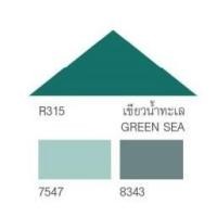 ราคา TOA สีทาหลังคา ขนาด 3.75 ลิตร (มีเฉดให้เลือก) Roof Paint R 315 (เขียวน้ำทะเล) (12005734)