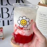 ราคา PP Home แก้วน้ำ Smile and Daisy แก้วทรงสูง แก้วใส แก้วเครื่องดื่ม แก้วกาแฟ แก้วน่ารัก มินิมอล แก้วพิมพ์ลาย คาเฟ่ Daisy 500 ML (12007391)