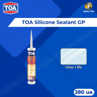 ราคา TOA Silicone Sealant GP ทีโอเอ ซิลิโคน ซีลแลนท์ จีพี ใช้สำหรับยาแนวรอยต่อ ชนิดกรด ขนาด 280ml./หลอด สีใส (12020896)