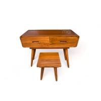 ราคา MB Teak โต๊ะทำงานไม้สัก รุ่นSKU-00290 สไตล์มินิมอล สีสักทอง (12022054)