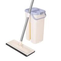 ราคา ไม้ถูพื้นแบบรีดน้ำพร้อมถังปั่น flat mop ม็อบถังรีดน้ำ รุ่น cleaning11 (12022586)