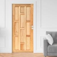 ราคา Plus.Wood ประตูไม้ลูกฟักตาราง ขนาด 100 x 200 cm. Modern 100x200 cm. (12019827)