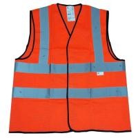 ราคา 3M 2925 FLU RED/ORANGE SAFETY VEST เสื้อกั๊กสะท้อนแสง สีส้ม Size M,L L (12037295)