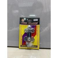 ราคา charoensap.wood กลอนประตู กลอนหน้าต่าง กลอนขอสับ กลอนห้องน้ำ ขนาด 8" / 6" / 4" ยี่ห้อ Twin Dragon กลอนขอสับ 1 ชิ้น (12021932)