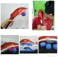 ราคา BEECOMSHOP เครื่องนวดมือถือปลาโลมา มีอินฟราเรดในตัว รุ่น Massager พร้อมหัวปรับนวด 3 แบบ JT889 (12019168)
