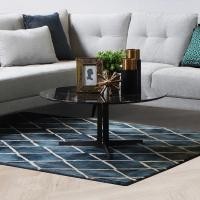 ราคา sofa solutions โต๊ะกลางเหล็กท๊อปหิน รุ่น truemove สีดำ (89x89x39 cm.) (12035690)