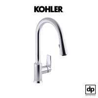 ราคา KOHLER ก๊อกผสมอ่างล้างจานชนิดหัวฝักบัว รุ่น Taut สีโครเมี่ยม (12031796)