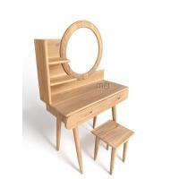 ราคา MB Teak โต๊ะเครื่องแป้งไม้สัก รุ่นSKU-00154 สไตล์มินิมอล สีมูจิ (12029310)