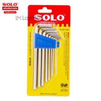 ราคา SOLO ชุดประแจหกเหลี่ยม (แบบยาว) SOLO รุ่น NO. 907 905-8ตัวชุดแบบยาว (12044238)