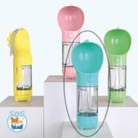 ราคา SOS Pet Shop ที่ให้น้ำแบบพกพา 3in1 ขวดน้ำสัตว์เลี้ยง สุนัข หมา แมว กระบอกน้ำหมา กระบอกฟ้า 300ml (12051910)