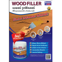 ราคา Beger Wood Filler เบเยอร์ วูดฟิลเลอร์ สีโป๊วไม้สำหรับอุดรอยแตกและรอยหัวตะปู Not Specified wood filler 103 สัก 0.5ลิตร (12062755)