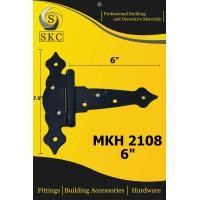 ราคา SKC บานพับ วินเทจ MKH2108 6 บานพับเหล็กสีดำ บานพับประตู สีดำ แนว LOFT ดำ (12063621)