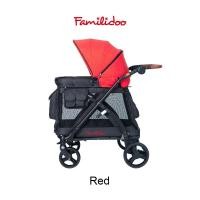 ราคา Familidoo 2.0 รถเข็นอเนกประสงค์ สำหรับเด็กและสัตว์เลี้ยง รับน้ำหนักได้ 60 kg Red (12072384)