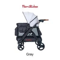 ราคา Familidoo 2.0 รถเข็นอเนกประสงค์ สำหรับเด็กและสัตว์เลี้ยง รับน้ำหนักได้ 60 kg Gray (12072386)