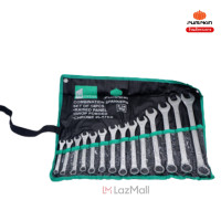 ราคา pumpkin ชุดประแจ แหวนข้าง ปากตาย 14ตัว/ชุด เบอร์ 8-24 mm ประแจแหวนข้าง ประแจปากตาย ประแจ (12065773)