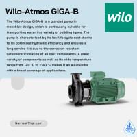 ราคา Wilo รุ่น Atmos GIGA-B 40/105-3/2 (12076810)