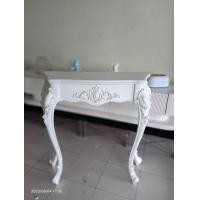 ราคา FairyHouse โต๊ะคอนโซล โต๊ะหลุยส์ CT22-01 ยาว80ซม ขาวเดินเส้นทอง (12079504)
