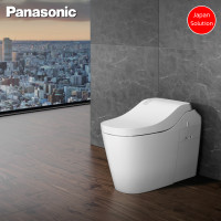 ราคา Panasonic - โถสุขภัณฑ์ชำระล้างอัตโนมัติด้วยน้ำอุ่นในตัว A-La-Uno L150 สีขาว แบบท่อออกผนัง (12076668)