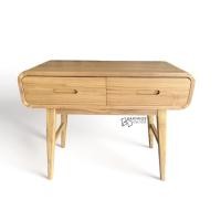 ราคา Kanyavee Wood โต๊ะทำงานไม้สัก รุ่น M89 สีสักทอง ขนาด 40x90x75 cm. (12079386)