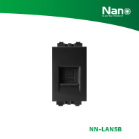 ราคา NANO เต้ารับคอมพิวเตอร์ LAN (CAT5E) ขนาด 1 ช่อง Classic series (1 ชิ้น/กล่อง) รุ่น NN-LAN5 ดำ NN-LAN5B (12082444)