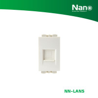 ราคา NANO เต้ารับคอมพิวเตอร์ LAN (CAT5E) ขนาด 1 ช่อง Classic series (1 ชิ้น/กล่อง) รุ่น NN-LAN5 ขาว NN-LAN5 (12082445)