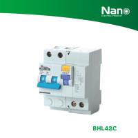 ราคา NANO เซอร์กิตเบรกเกอร์กันดูด RCBO 2 Pole + N 10kA (1 ชิ้น/กล่อง) รุ่น BHL42C 16A BHL42C16 (12072873)