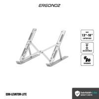 ราคา ERGONOZ Foldable Laptop Riser ขาตั้งโน๊ตบุ๊ค ขาตั้งแล็ปท็อป ที่วางโน๊ตบุ๊ค แบบพกพา พับเก็บได้สะดวก (EGN-LEVATOR-LITE) Silver (12072580)