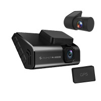 ราคา iSuper กล้องติดรถยนต์ คมชัด 4K รองรับ GPS Dash Cam Pro Plus ไม่มีเมมฯ กล้องหน้า + หลัง (12078866)