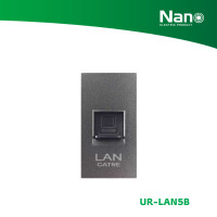 ราคา NANO เต้ารับคอมพิวเตอร์ ขนาด 1 ช่อง Urban series (1 ชิ้น/กล่อง) รุ่น UR-LAN5 ดำ UR-LAN5B (12082226)
