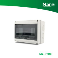 ราคา NANO ตู้คอนซูมเมอร์ยูนิตกันน้ำ IP65 ขนาด 8 ช่อง (ABS+PC) (ตู้เปล่า) (1 ชิ้น/กล่อง) รุ่น NN-HT08 8 ช่อง NN-HT08 (12082491)