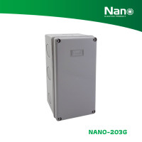 ราคา NANO กล่องกันน้ำ 5x10x3.5" (20 ชิ้น/กล่อง) รุ่น NANO-203 เทา NANO-203G (12089974)