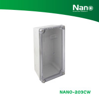 ราคา NANO กล่องกันน้ำ 5x10x3.5" (20 ชิ้น/กล่อง) รุ่น NANO-203 ขาวฝาใส NANO-203CW (12089976)