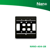 ราคา NANO กล่องลอยขอบมน 4x4x1.5" ( 30 ชิ้น/กล่อง ) รุ่น NANO-404-2 ดำ NANO-404-2B (12098265)