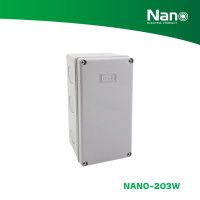ราคา NANO กล่องกันน้ำ 5x10x3.5" (20 ชิ้น/กล่อง) รุ่น NANO-203 ขาว NANO-203W (12089972)