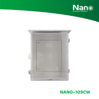 ราคา NANO ตู้กันฝน 12.5x16x6.5" (1 ชิ้น/กล่อง) รุ่น NANO-103 ขาวฝาใส NANO-103CW (12089989)