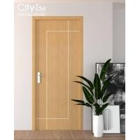 ราคา City idyl. ประตูภายใน SMART HDF รุ่น.P8 ประตูสำเร็จรูป ประตูห้องนอน ติดตั้งบานเลื่อนได้ Maple 100x200ซม.จาะลูกบิด (12101641)