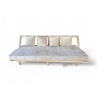 ราคา Kanyavee Wood โซฟาไม้สัก รุ่น M114 ขนาด 80x200x65 cm. สีวอลนัท (12092684)