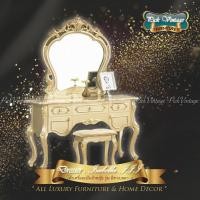 ราคา TRIODECOR โต๊ะเครื่องแป้งเจ้าหญิง วินเทจ สีเชมเปญ รุ่น ISABELLA III อิซาเบลลา-3 ต่างจังหวัด / ประกอบ (12100243)