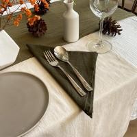 ราคา Solstice Home ผ้าเช็ดปาก ผ้าค็อกเทล ขนาด 17"x17" ผ้าเช็ดปากโรงแรม ร้านอาหาร ผ้าแนพกิ้น Cocktail Napkin Forest Green ,20"x20 (12098860)