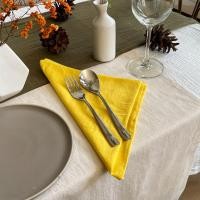 ราคา Solstice Home ผ้าเช็ดปาก ผ้าค็อกเทล ขนาด 17"x17" ผ้าเช็ดปากโรงแรม ร้านอาหาร ผ้าแนพกิ้น Cocktail Napkin Yellow,20"x20" (12098870)