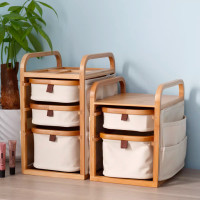 ราคา Wood Slash Decor ชั้นวางของเอนกประสงค์ ขนาดเล็ก แบบสองชั้น และสามชั้น แบบสองชั้น (12091217)
