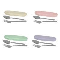 ราคา Seagull ชุดช้อนส้อมพร้อมกล่องพลาสติก ข้าวไทย มีให้เลือก 4 สี สีชมพู (12091471)