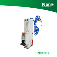 ราคา NANO เซอร์กิตเบรกเกอร์กันดูด NANO PLUS 1P+N 6kA รุ่น PLE31C 16A PLE31C16 (12100004)